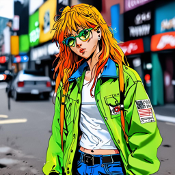 Asuka_Langley_Soryu_wears_a_bold_outfit_of_yellow_jacket_white_tee_and_blue_jeans_3_small.png