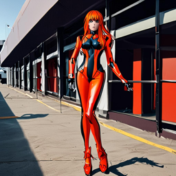 Asuka_wears_a_black_jumpsuit_and_orange_crocheted_cardigan_1_small.png