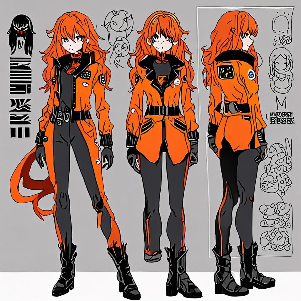 Asuka_wears_a_black_jumpsuit_and_orange_crocheted_cardigan_3.png
