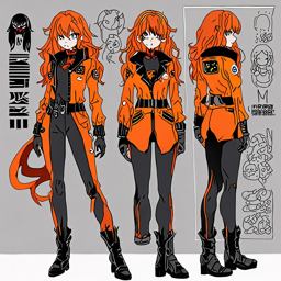 Asuka_wears_a_black_jumpsuit_and_orange_crocheted_cardigan_3_small.png