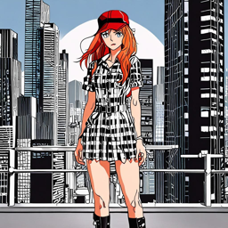 Asuka_wears_a_plaid_dress_silver_sneakers_and_a_trucker_hat_3_small.png