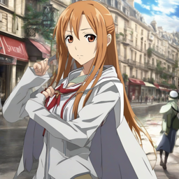 Asuna_Yuuki_wears_a_burgundy_top_and_gray_skirt_in_Paris_2_small.png