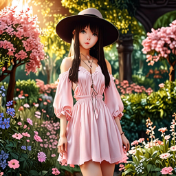 Asuna_wears_a_vintage_floral_dress_and_hat_on_a_stroll_3_small.png