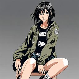 Mikasa_Ackerman_wears_a_black_graphic_t-shirt_distressed_denim_and_chunky_sneakers_3_small.png