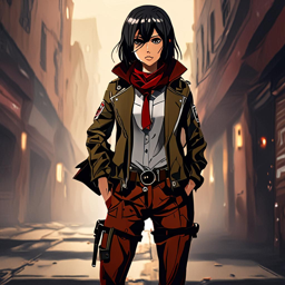 Mikasa_Ackerman_wears_a_black_graphic_t-shirt_distressed_denim_jeans_and_a_black_denim_jacket_1_small.png