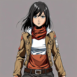 Mikasa_Ackerman_wears_a_black_graphic_t-shirt_distressed_denim_jeans_and_a_white_denim_jacket_1_small.png