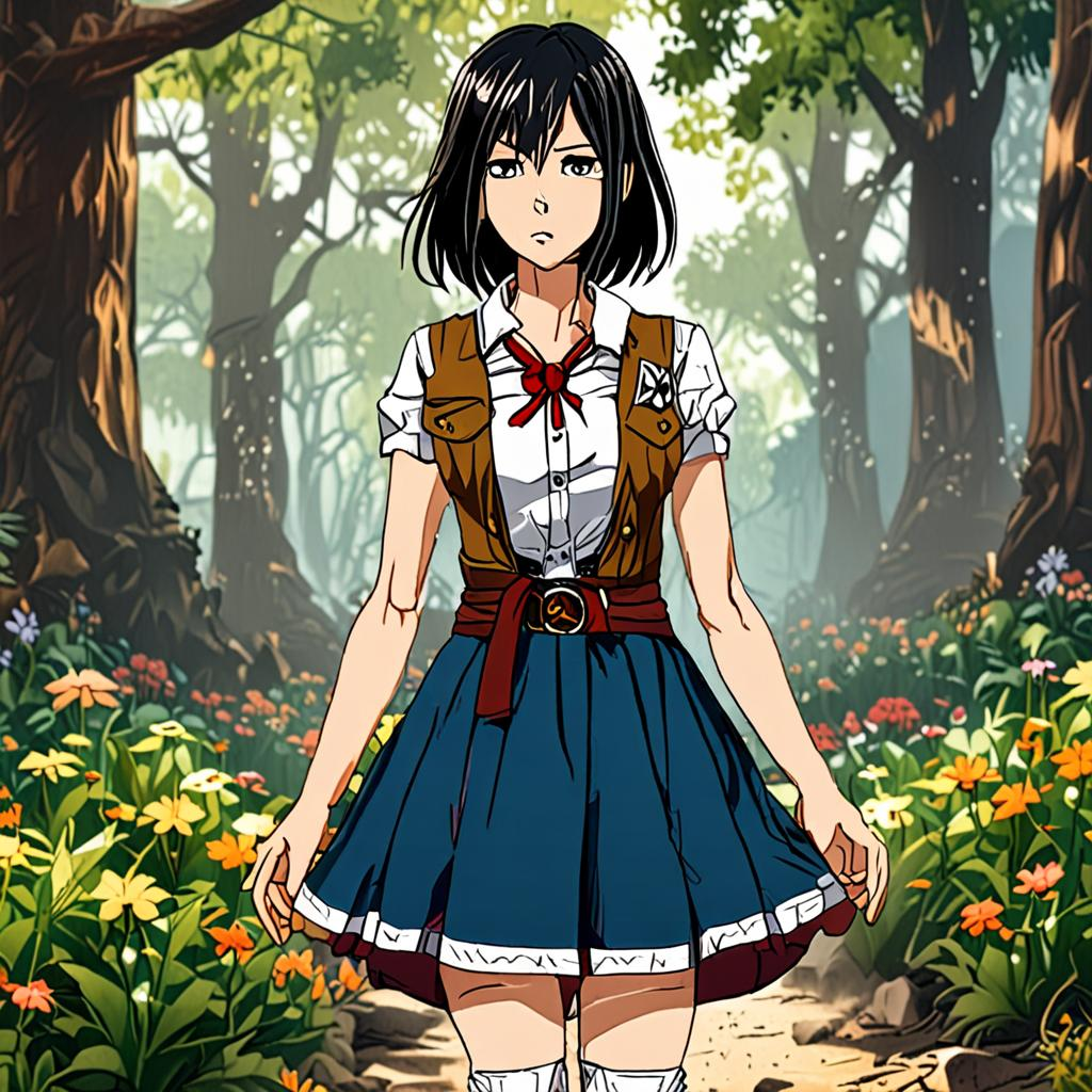 Mikasa_Ackerman_wears_a_bohemian_sundress_and_ankle_boots_1.png