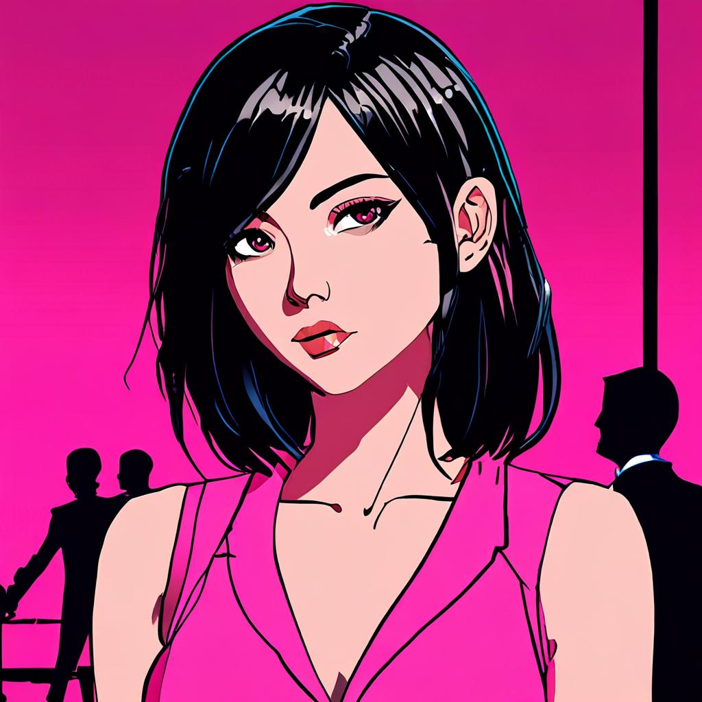 Mikasa_Ackerman_wears_a_neon-pink_jumpsuit_and_black_stilettos_1.png