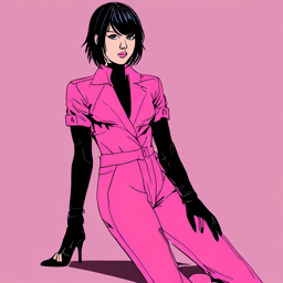 Mikasa_Ackerman_wears_a_neon-pink_jumpsuit_and_black_stilettos_3_small.png