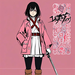 Mikasa_Ackerman_wears_a_pastel_pink_kimono_metallic_silver_boots_and_a_black_leather_jacket_1_small.png