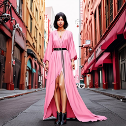 Mikasa_Ackerman_wears_a_pink_maxi_dress_and_black_boots_3_small.png