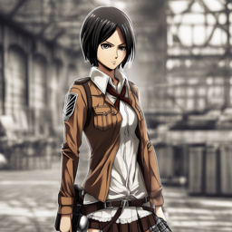 Mikasa_Ackerman_wears_a_plaid_shirt_dress_and_white_sneakers_2_small.png