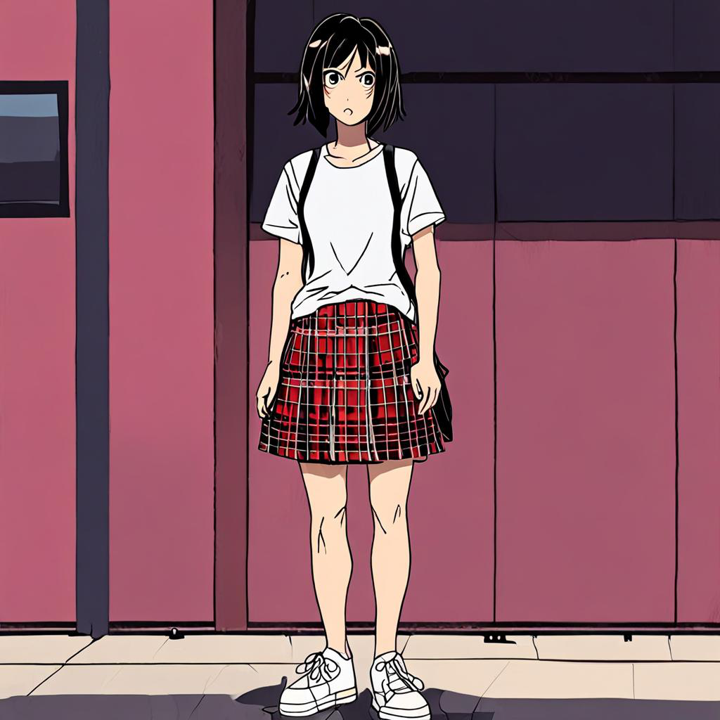 Mikasa_Ackerman_wears_a_plaid_skirt_and_sneakers_3.png