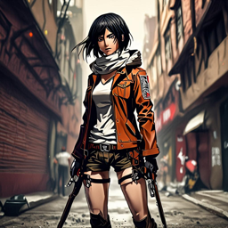Mikasa_wears_a_black_bomber_jacket_distressed_denim_and_Vans_sneakers_1_small.png