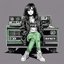 Mikasa_wears_a_black_graphic_t-shirt_distressed_denim_jeans_and_a_denim_jacket_3_small.png