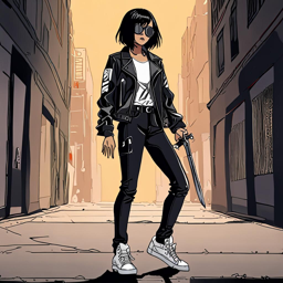 Mikasa_wears_a_black_leather_jacket_denim_jeans_and_Vans_sneakers_3_small.png