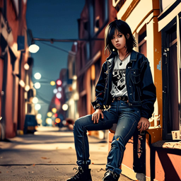 Mikasa_wears_a_flannel_shirt_band_tee_and_mom_jeans_3_small.png
