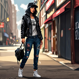 Mikasa_wears_a_leather_jacket_graphic_tee_distressed_jeans_and_Vans_3_small.png