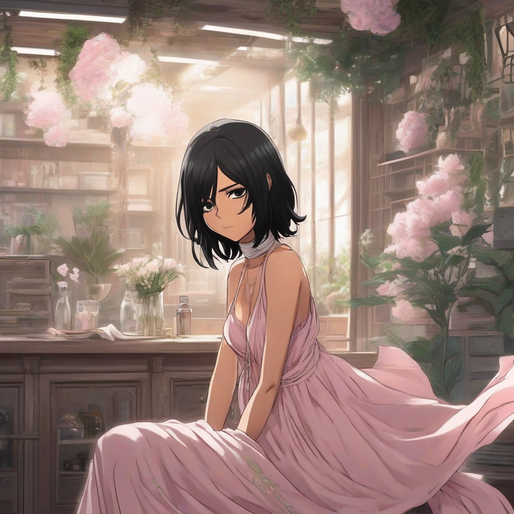 Mikasa_wears_a_pastel_pink_maxi_dress_and_black_boots_4.png