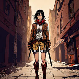 Mikasa_wears_a_plaid_coat_graphic_tee_and_distressed_jeans_with_Vans_sneakers_1_small.png