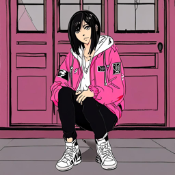 Mikasa_wears_a_streetwear_outfit_featuring_a_graphic_tee_distressed_denim_and_Adidas_sneakers_3_small.png