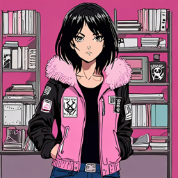Mikasa_wears_a_streetwear_outfit_including_a_graphic_tee_and_pink_bomber_jacket_3_small.png