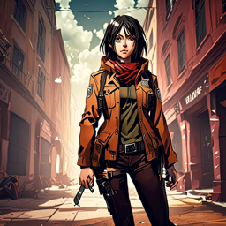 Mikasa_wears_a_streetwear_outfit_with_a_denim_jacket_graphic_tee_and_neon_sneakers_1_small.png