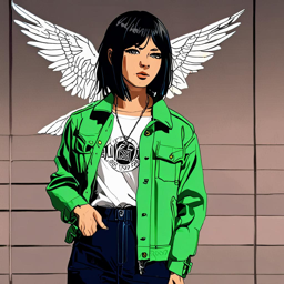 Mikasa_wears_a_streetwear_outfit_with_a_denim_jacket_graphic_tee_and_neon_sneakers_3_small.png