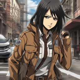 Mikasa_wears_a_trendy_streetwear_outfit_with_denim_jacket_graphic_tee_and_Vans_sneakers_2_small.png