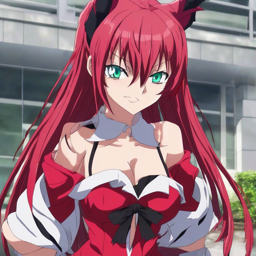 Rias_Gremory_wears_a_coral_pink_romper_2_small.png