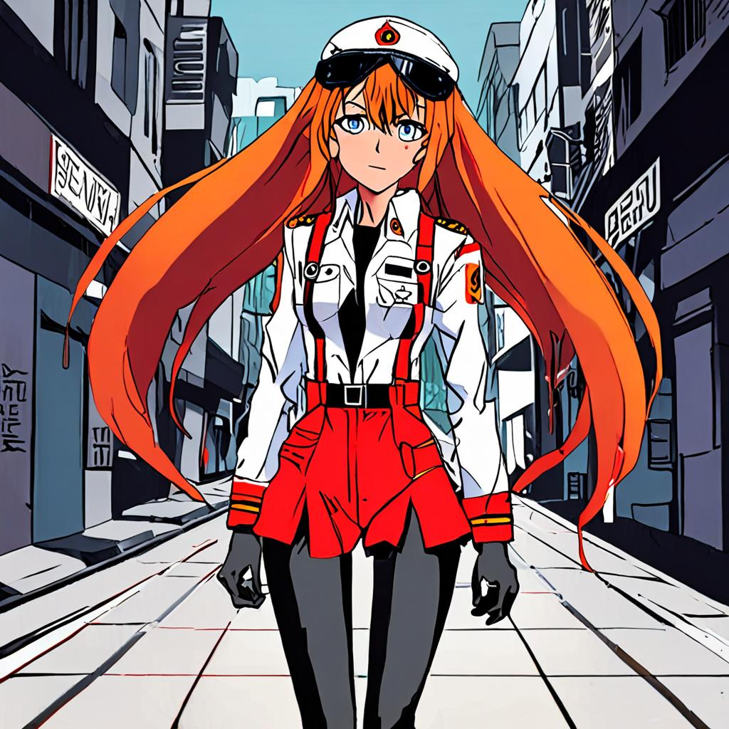 Asuka_wears_a_pink_hoodie_distressed_denim_shorts_and_a_graffiti-print_jacket_1