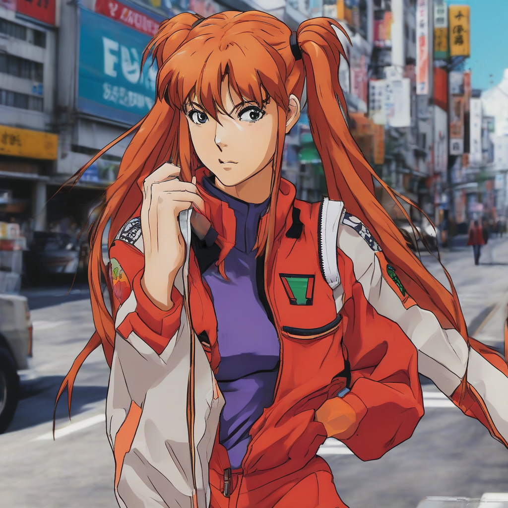 Asuka_wears_a_pink_hoodie_distressed_denim_shorts_and_a_graffiti-print_jacket_2