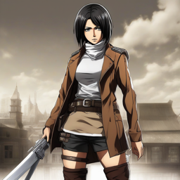 Mikasa_Ackerman_wears_a_black_top_grey_skirt_and_leather_boots_2_small.png