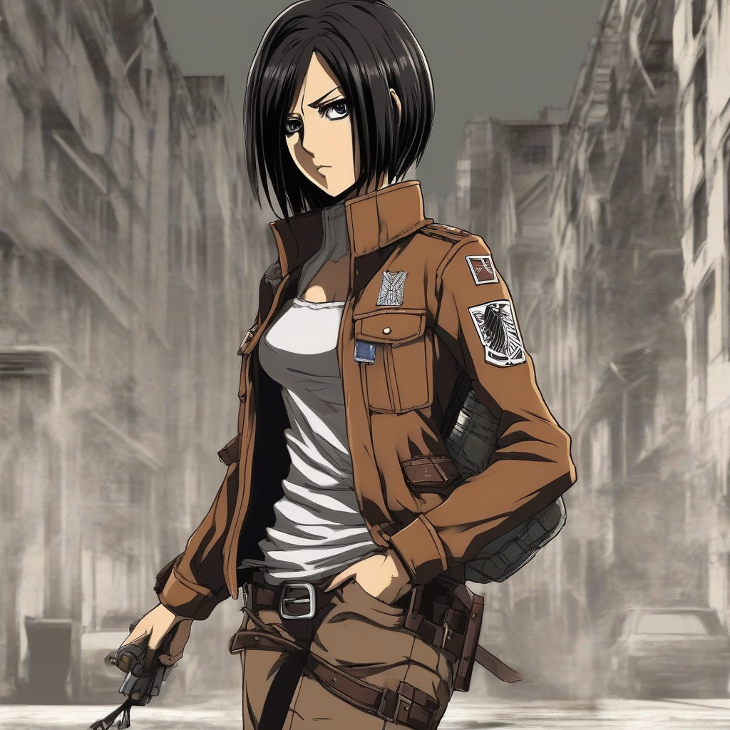 Mikasa_Ackerman_wears_a_denim_jumpsuit_and_leopard_print_boots_2.png