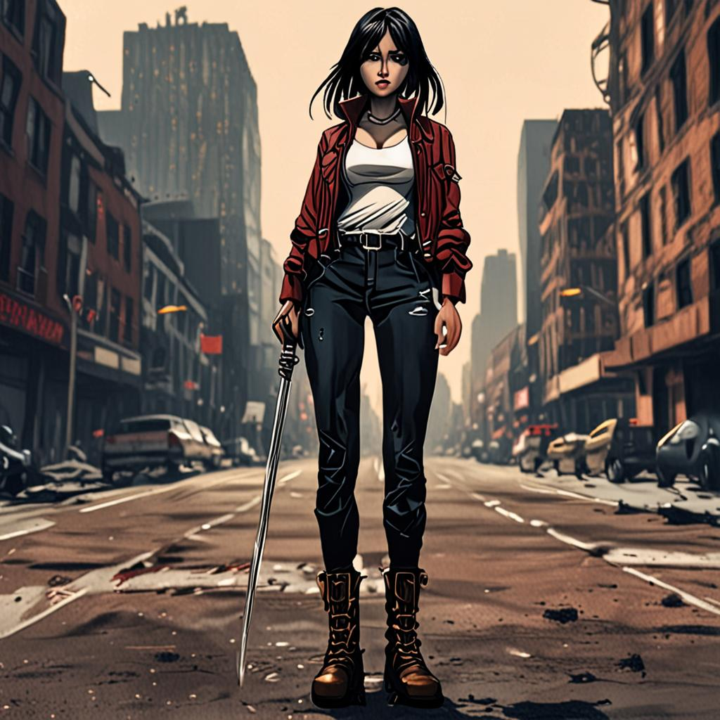 Mikasa_Ackerman_wears_a_denim_jumpsuit_and_leopard_print_boots_3.png