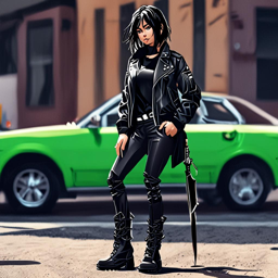Mikasa_Ackerman_wears_a_graphic_tee_skirt_combat_boots_and_leather_jacket_3_small.png