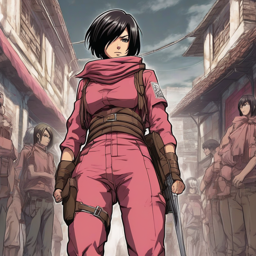 Mikasa_Ackerman_wears_a_neon-pink_jumpsuit_2_small.png