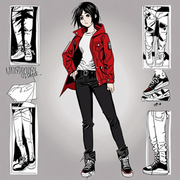 Mikasa_Ackerman_wears_a_red_PVC_jacket_distressed_denim_and_Vans_sneakers_3_small.png