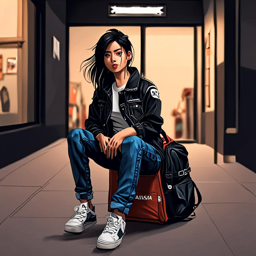 Mikasa_wears_a_black_graphic_t-shirt_distressed_denim_and_a_denim_jacket_3_small.png