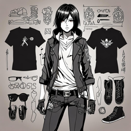 Mikasa_wears_a_black_graphic_t-shirt_distressed_jeans_and_combat_boots_1_small.png