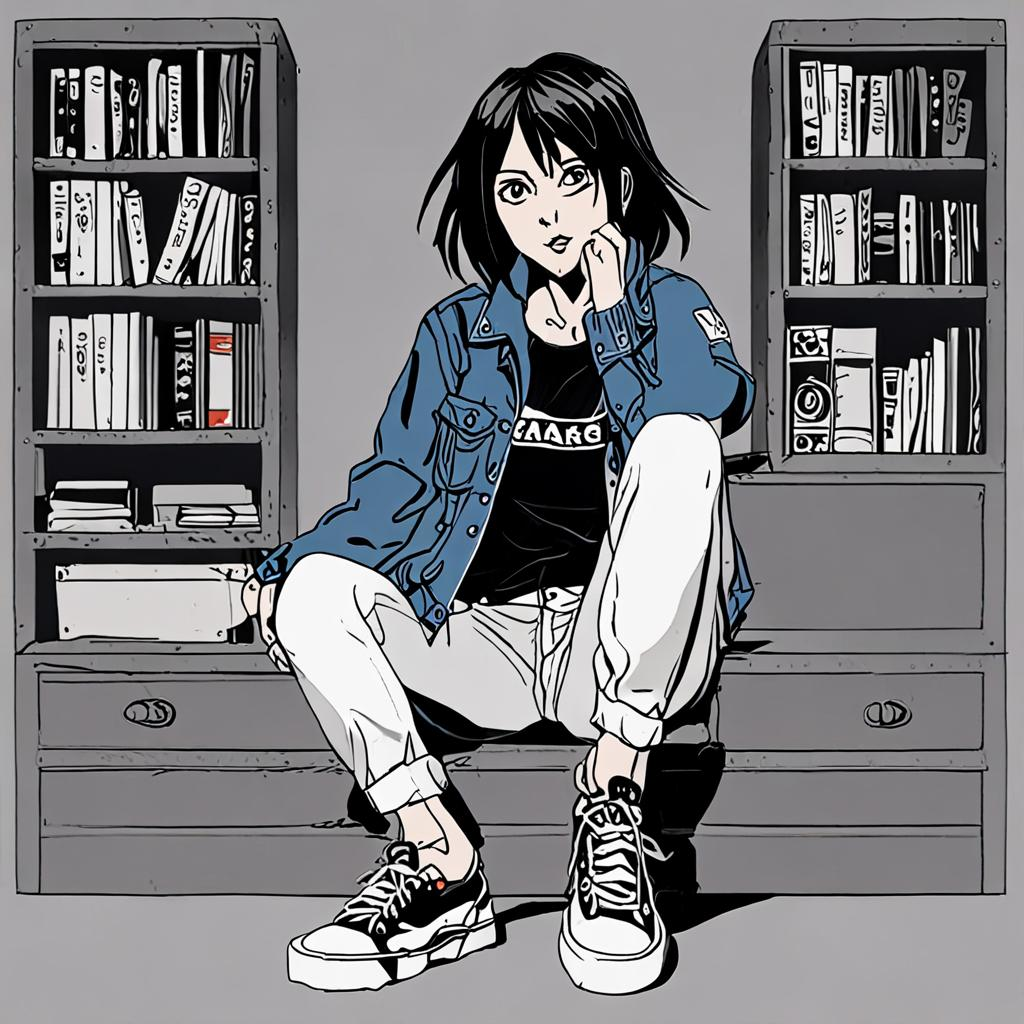 Mikasa_wears_a_graphic_t-shirt_distressed_denim_and_Vans_sneakers_3.png