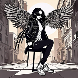 Mikasa_wears_a_streetwear_outfit_with_a_graphic_t-shirt_distressed_jeans_and_Vans_sneakers_3_small.png