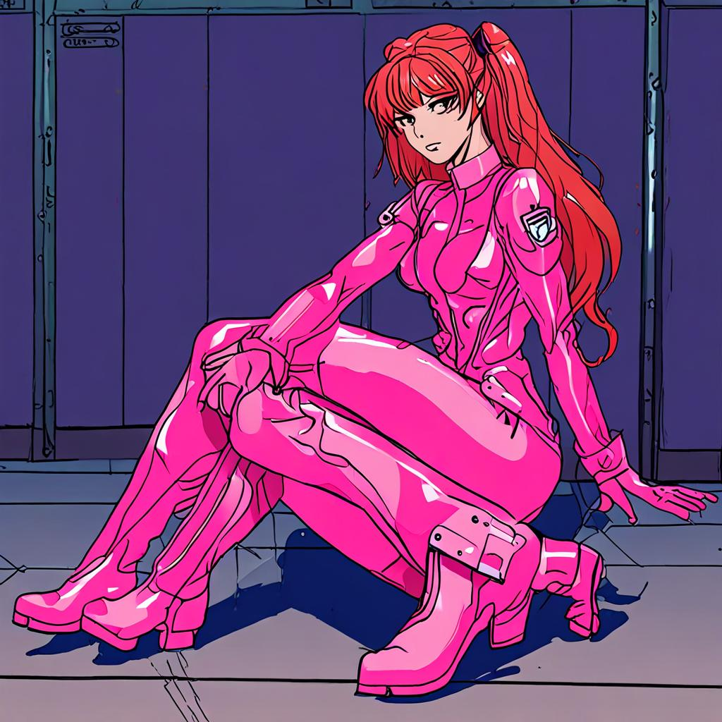 Asuka_wears_a_neon_pink_jumpsuit_and_iridescent_boots_3.png