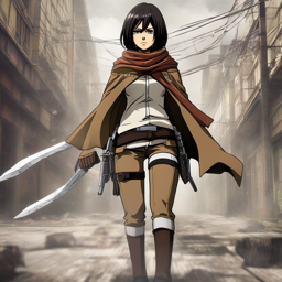 Mikasa_Ackerman_wears_a_graphic_t-shirt_denim_jeans_and_Vans_sneakers_2_small.png