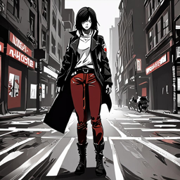 Mikasa_wears_a_black_and_white_graphic_t-shirt_distressed_denim_jeans_and_Yeezy_sneakers_1_small.png