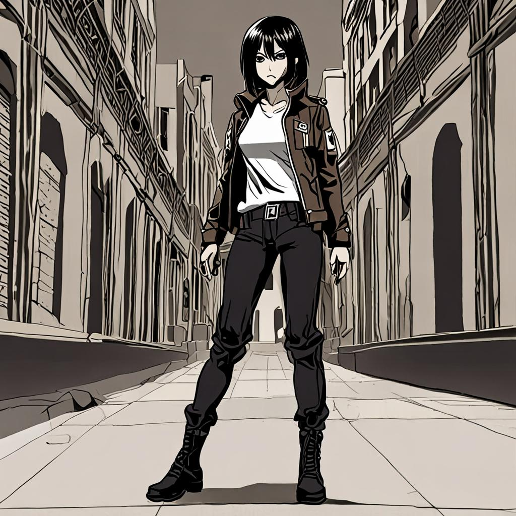 Mikasa_wears_a_black_tee_distressed_jeans_and_black_jacket_1.png