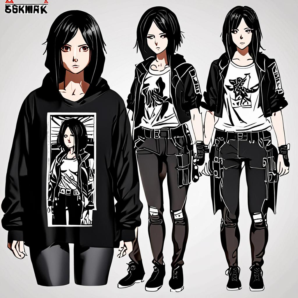 Mikasa_wears_streetwear_outfit_with_pink_windbreaker_and_Vans_sneakers_1.png