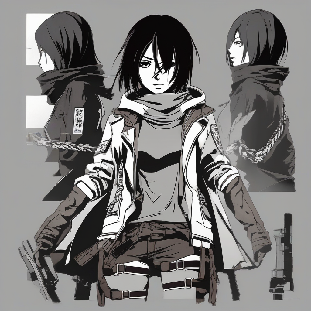 Mikasa_wears_streetwear_outfit_with_pink_windbreaker_and_Vans_sneakers_2.png