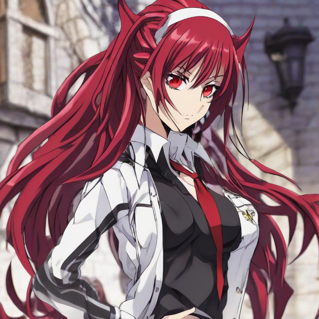 Rias_Gremory_wears_a_black_and_neon_green_outfit_2.png