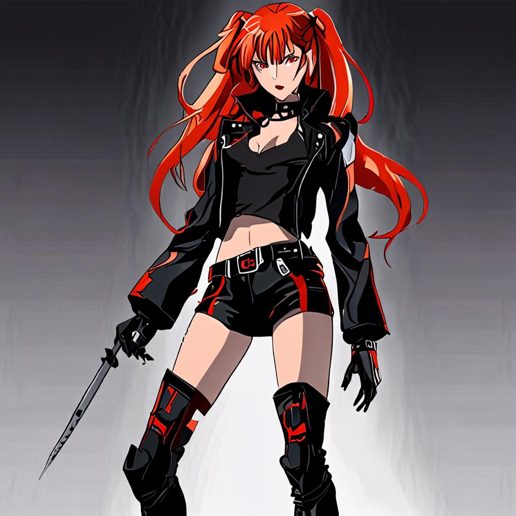 Asuka_wears_a_black_leather_jacket_red_skirt_and_boots_3.png